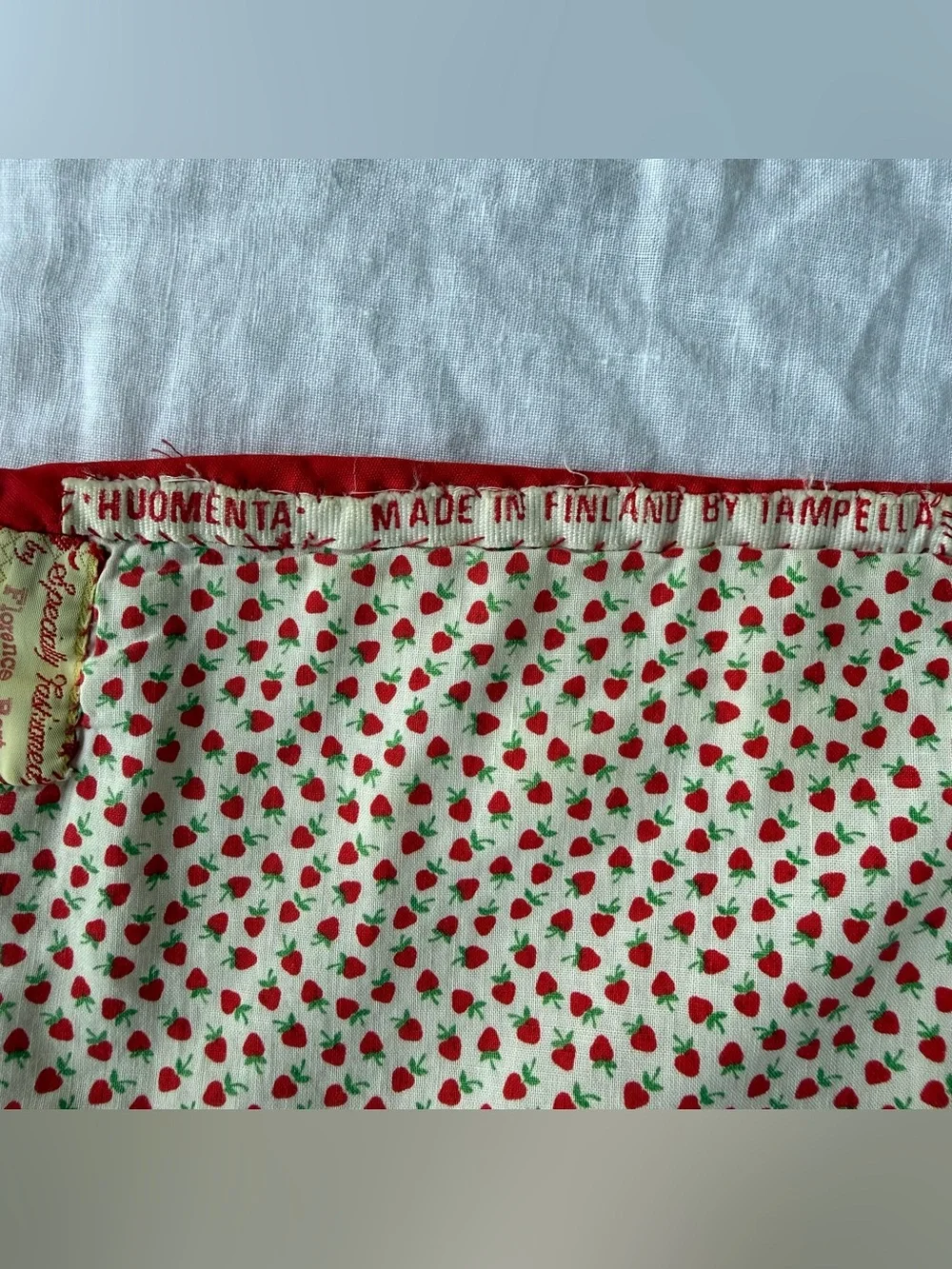 Vintage Tampella Finland Wall Hanging Quilt 34x46 Florence Bert Folk Art Nursery